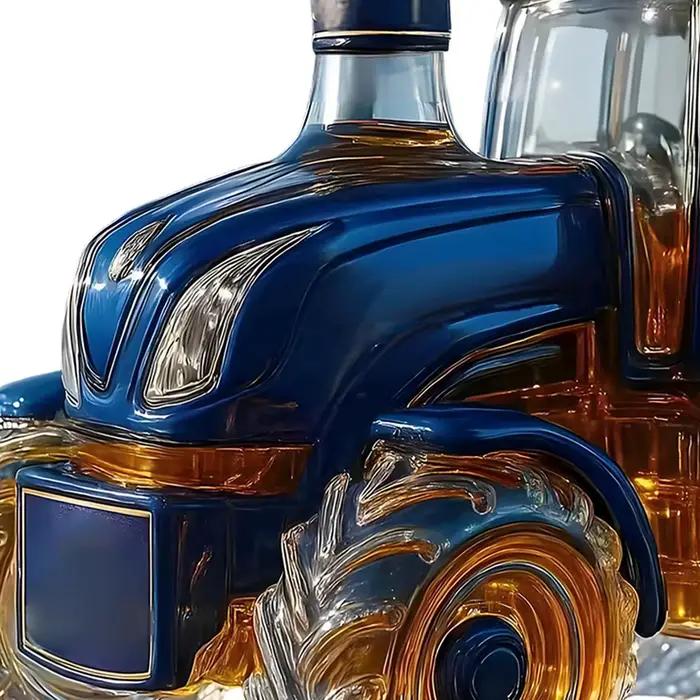 Bouteille de whisky en verre, stockage d'alcool drôle, carafe décorative en verre, bouteille de whisky pour vin Bourbon Brandy Vodka, décoration de maison, Bar