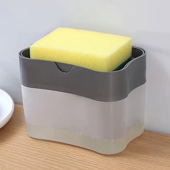 Presse à détergent de cuisine, distributeur de savon Portable, Pak, chiffon propre, Pot de vaisselle, distributeur de savon, outil de nettoyage
