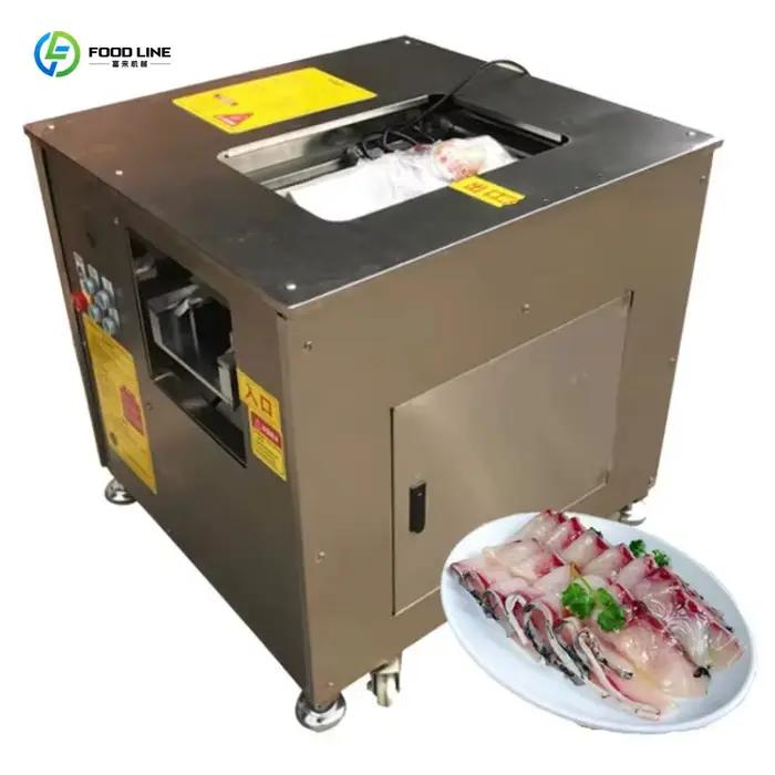 Machine à découper le poisson portable et personnalisée pour la transformation du saumon