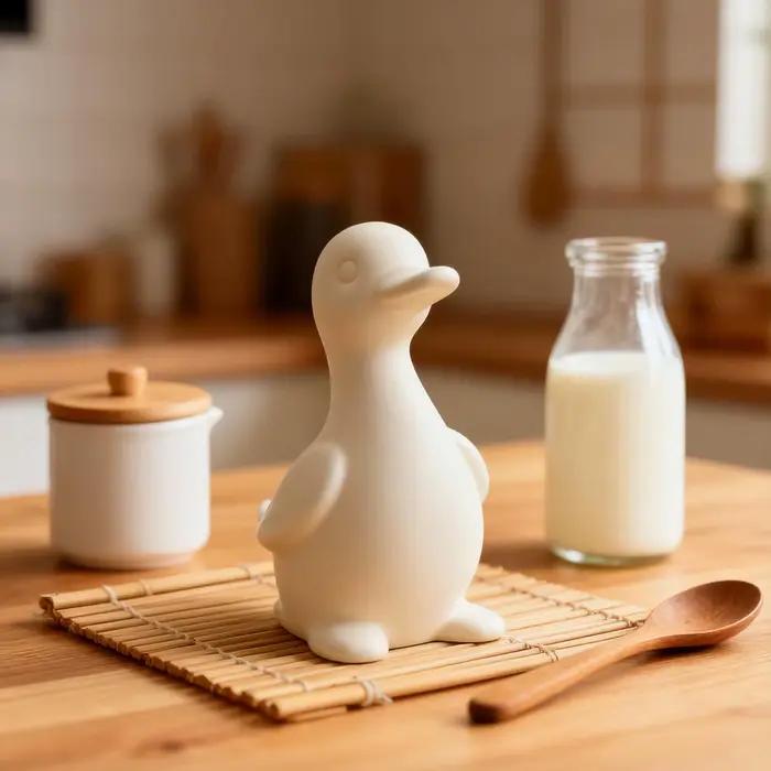 Moule en silicone en forme de petit canard mignon et dodu