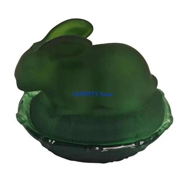 Bol rangement en verre lapin de Pâques pour organiser aliments secs et décorer intérieur élégamment occasions spéciales