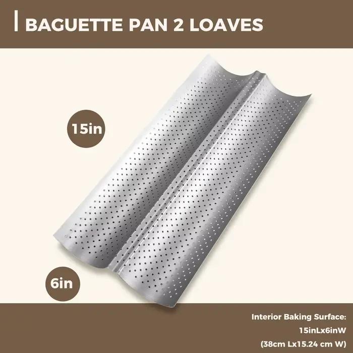 Plaques à baguettes antiadhésives pour la cuisson du pain français