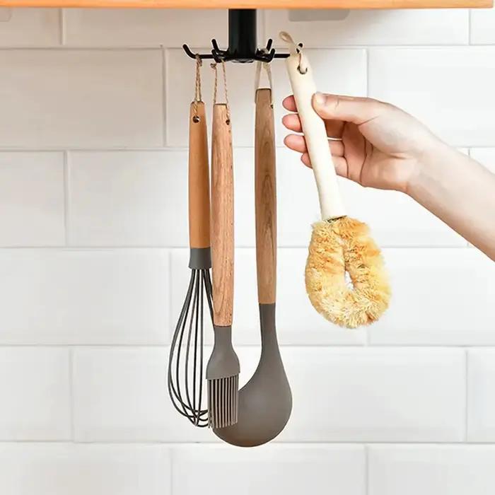 Crochet rotatif mural, support de rangement de cuisine