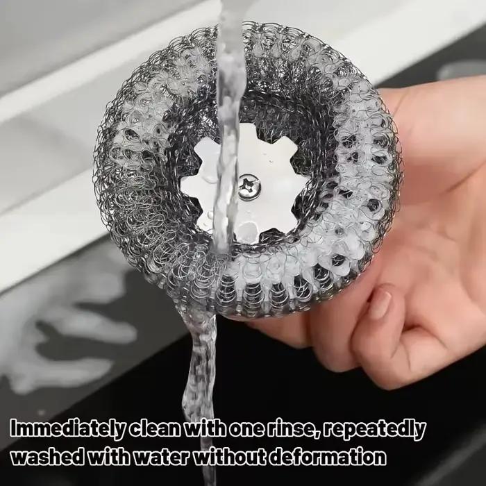Épurateur robuste en acier inoxydable brosse ergonomique pour nettoyage de casseroles et poêles occassions quotidiennes et évènements familiaux