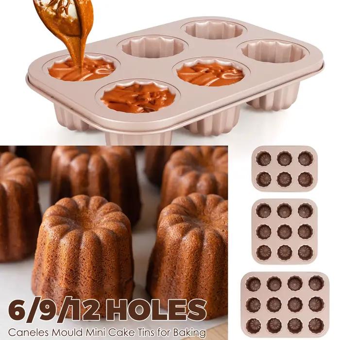 Moule Canele en acier au carbone 6/9/12 cavités