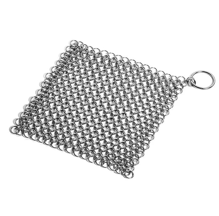 Nettoyeur de cuisine en fonte 10/15/20cm, casseroles antirouille, épurateur de nettoyage, dissolvant de rouille en acier, Kit de brosse grattoir, brosse de nettoyage en métal