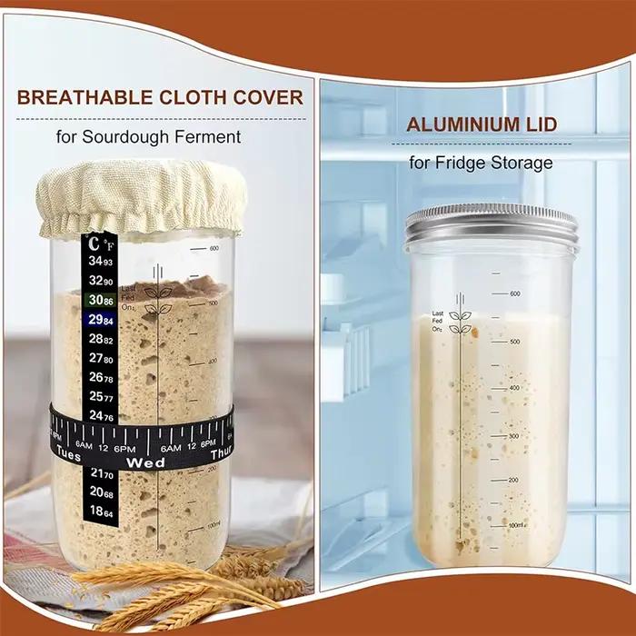 Kit de pot de démarrage au levain 24oz 730ML