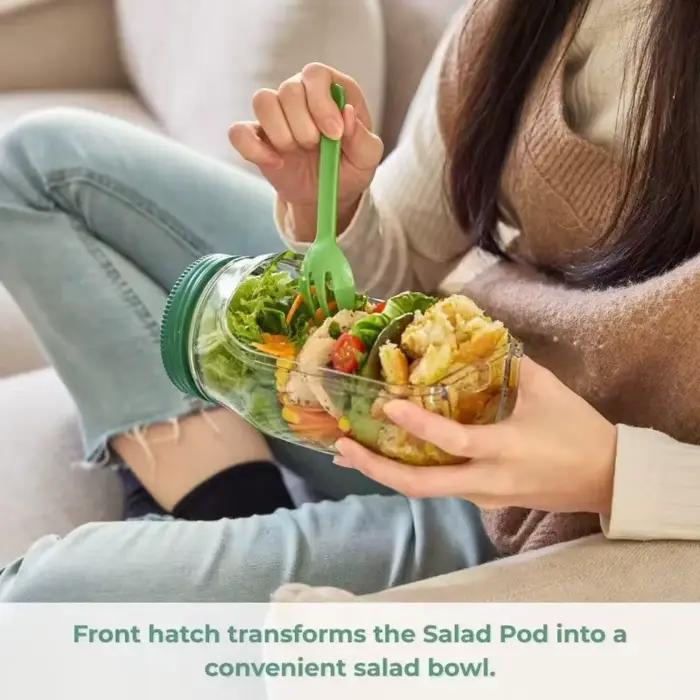 Salad Pod Vertical Layering : Conteneur de stockage de salade en plastique