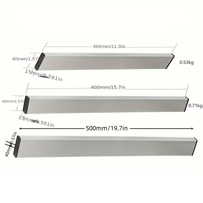 Porte-couteaux mural magnétique en acier inoxydable pour cuisine professionnelle et organisation de couteaux multifonctionnelle