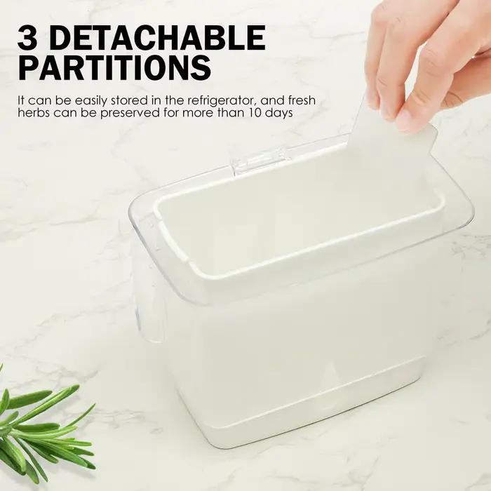 Conteneur de stockage d'herbes transparent