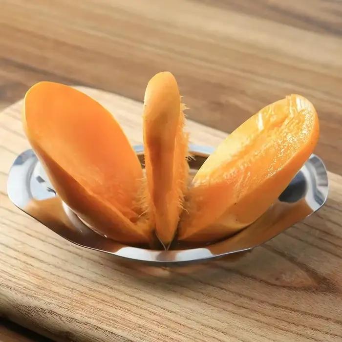 Coupe-mangue en acier inoxydable, trancheur de pommes, couteau à légumes, corer de cuisine, éplucheur facile à utiliser, séparateur de fruits, outils de séparation