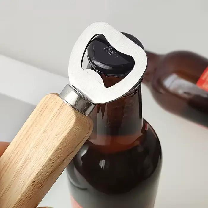 Décapsuleur gravé en bois personnalisé pour cadeaux d'anniversaire, mariages, fêtes des mères, fêtes des pères, Noël, Nouvel An, Halloween, remises des diplômes, nouvelles maisons