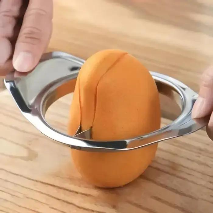 Outil de séparation de fruits en acier inoxydable pour préparation de mangues et autres fruits ocasions spéciales tranches de fruits professionnellement coupées