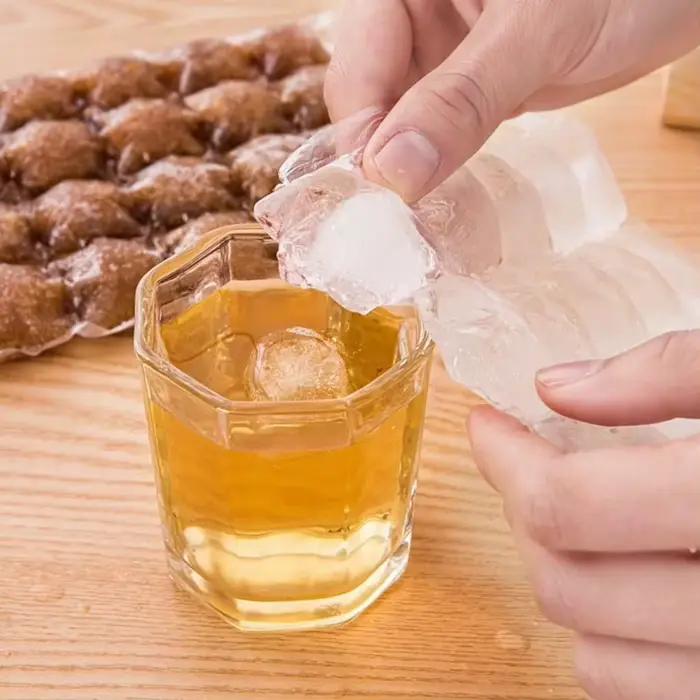 10-100 pièces/paquet sac de glace jetable treillis glaçon moule barre auto-scellant plateau à glace sac glaçon sac boîte comestible glaçon congelé