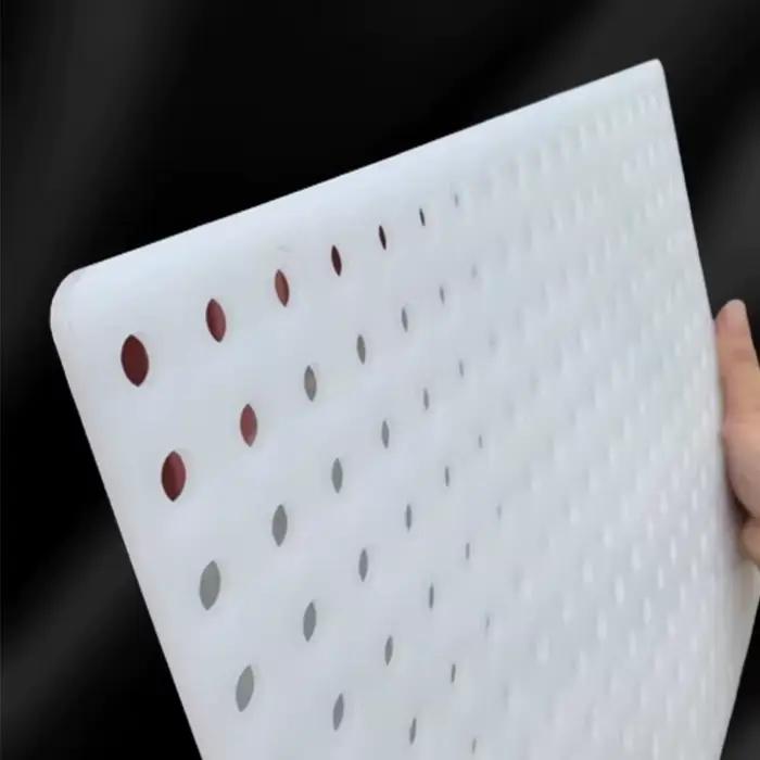 Panneau en plastique PP blanc de qualité alimentaire, panneau perforé à trou circulaire creux, panneaux imperméables résistants au soleil et aux acides et aux alcalis
