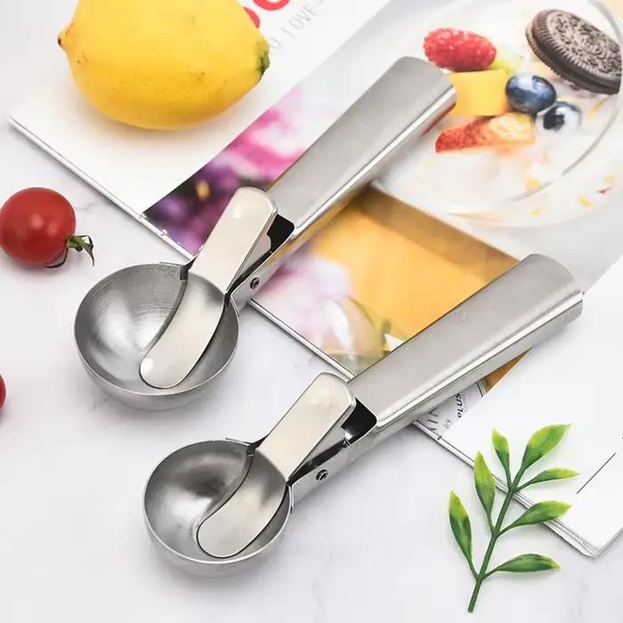 Cuillère à boules en acier inoxydable multifonctionnelle pour glace, melons et autres fruits occasions spéciales cuisine gourmande