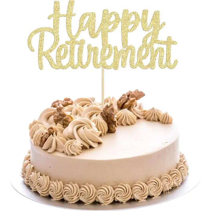 Décoration de gâteau de retraite joyeux