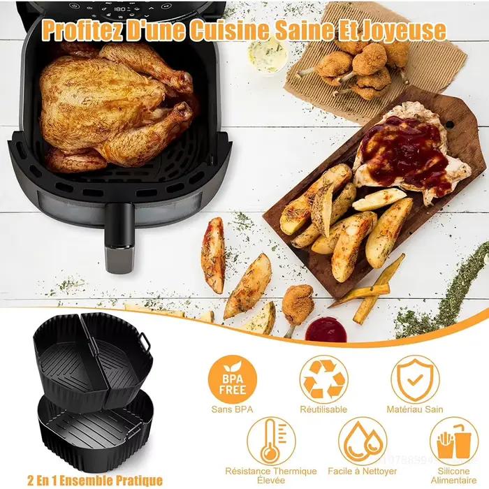 Accessoires de friteuse à Air 2x3.1L et 1x6.2L pour Philips série 2000 NA230 XL Cosori Turboblaze 6L