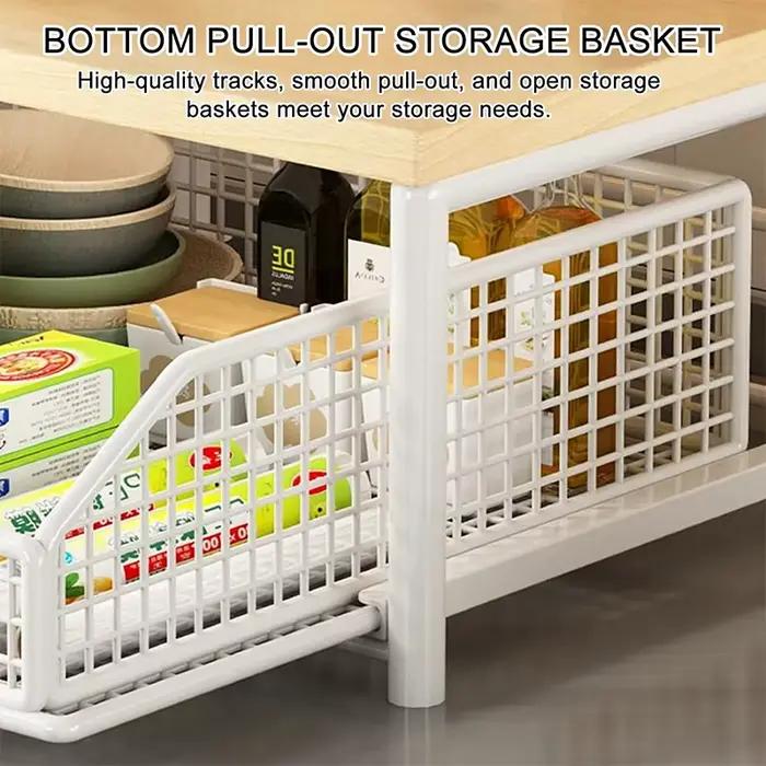 Organisateur de comptoir de cuisine – Étagère multi-usages pour micro-ondes