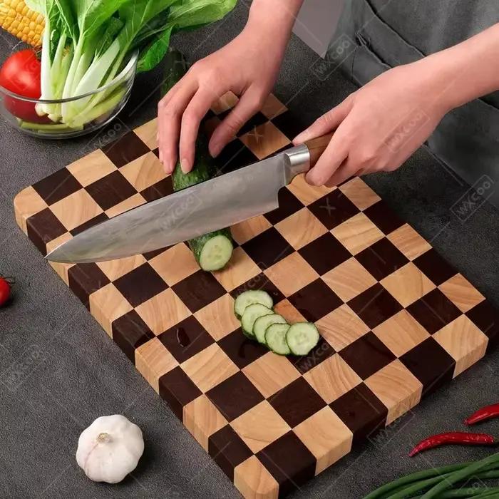 Planche à découper en bois WXCOO pour comptoir de cuisine