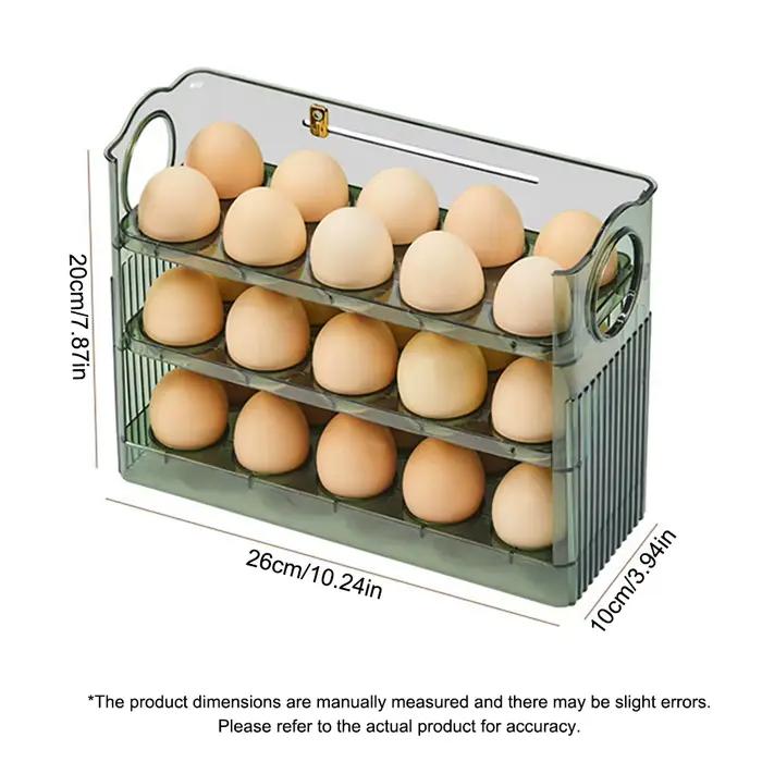 Porte-œufs de cuisine, boîte de rangement pour réfrigérateur à œufs de grande capacité
