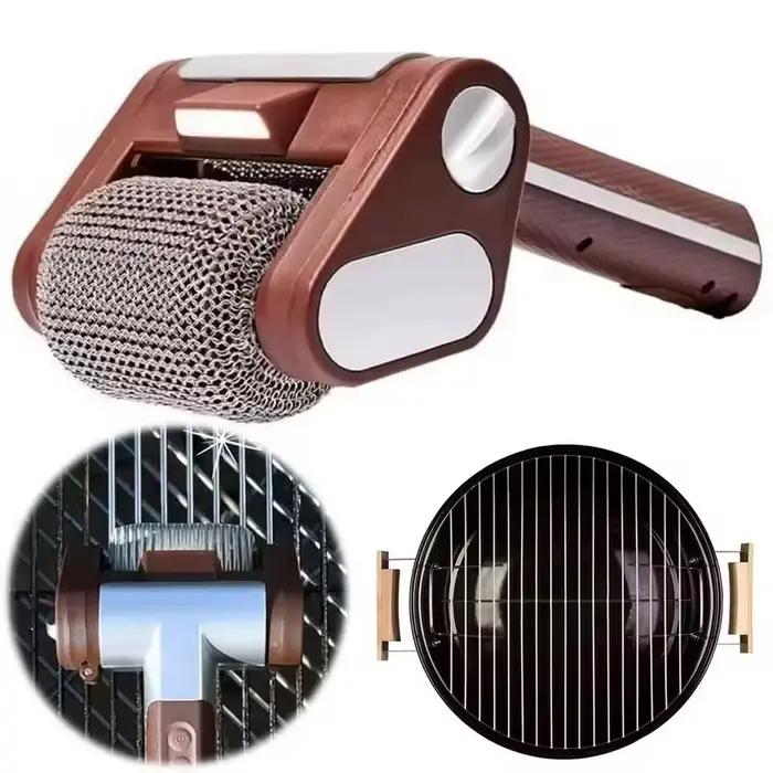Brosse à gril électrique à rouleau 350 tr/min outil de nettoyage barbecue pratique et durable pour nettoyage facile et efficace occassions spéciales