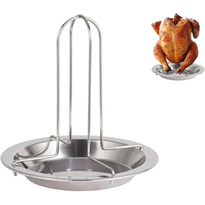 Support de rôtissoire Vertical pour poulet en acier inoxydable