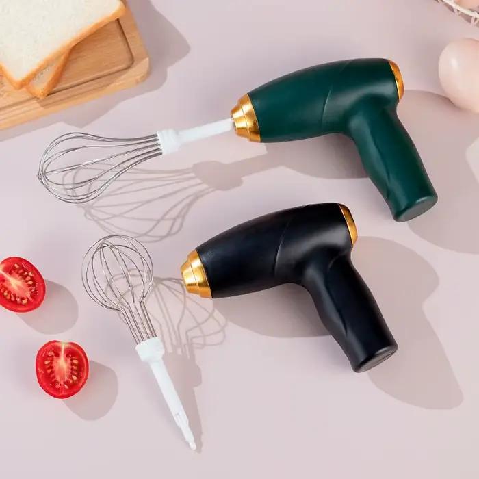 1 Mixeur Électrique, Batteur à Œufs, Double Fouet, Mixeur à Gâteau et Crème 3 Vitesses Type Pistolet, Mélangeur de Pâte, Mixeur Alimentaire