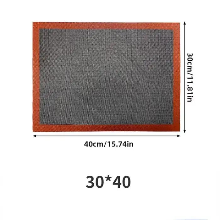 Tapis de cuisson en Silicone 30x40cm, feuille de biscuits de cuisson réutilisable, tapis de cuisson antiadhésif résistant à la chaleur pour four gril micro-ondes