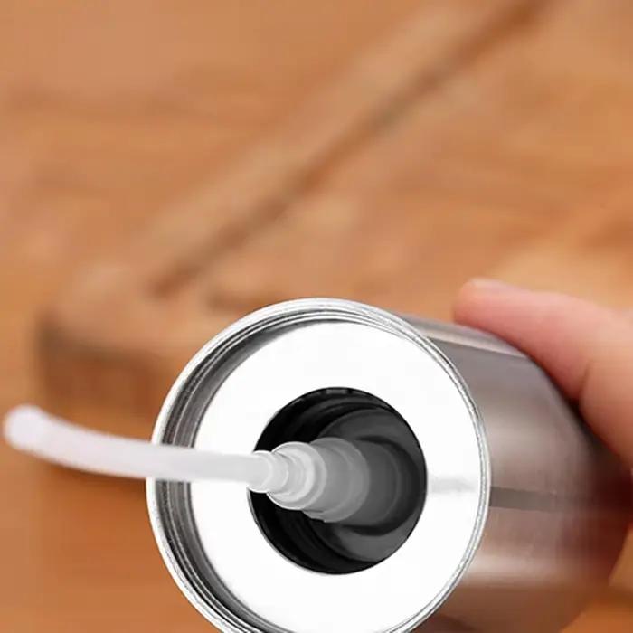 Pulvérisateur d'huile d'olive de cuisson Portable en acier inoxydable de 100ml