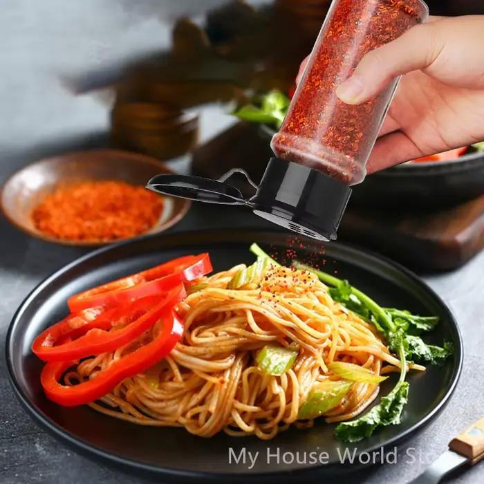Pots pour épices, salière et poivrière, pot d'assaisonnement, organisateur d'épices, condiments de Barbecue en plastique, outil Gadget de cuisine, 5/10/15/20 pièces