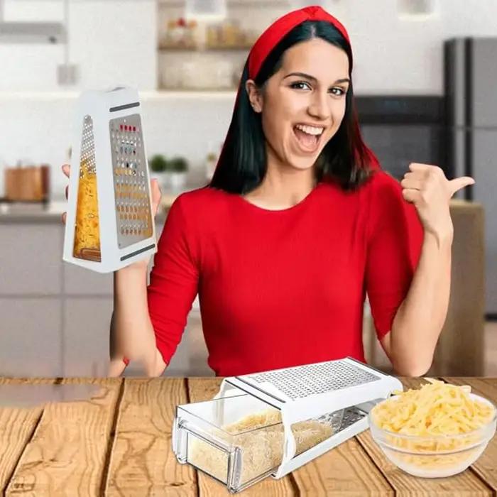 Râpe à fromage avec récipient de rangement