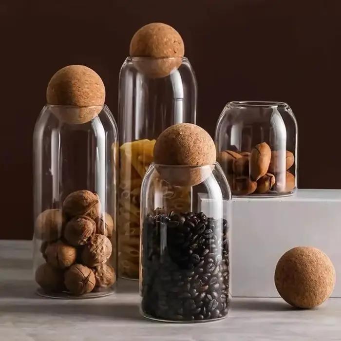 Pot de rangement en verre