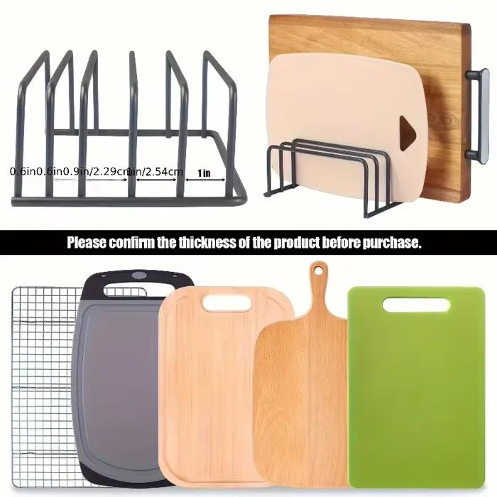 Support de rangement pour planches à découper, porte-planches à découper, organisateur d'ustensiles de cuisson pour armoire et accessoires de cuisine.
