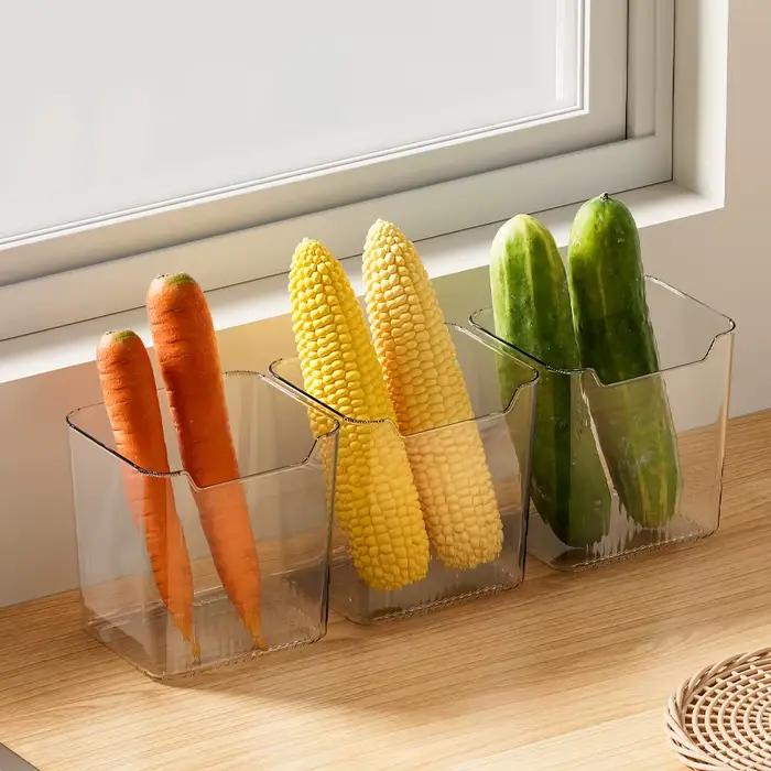 Boîte de rangement de porte latérale de réfrigérateur, 1 pièce, aliments, légumes, fruits, œufs, organisateur frais, boîtes de conteneurs de réfrigérateur de cuisine domestique
