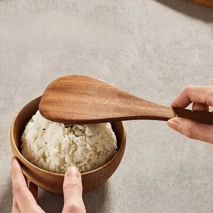 Ensemble d'ustensiles de cuisine en bois d'ébène COOKER KING