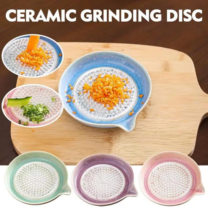 Râpe à gingembre et ail en céramique, outil de cuisine multifonctionnel pour fruits, légumes, aliments pour bébés, facile à nettoyer