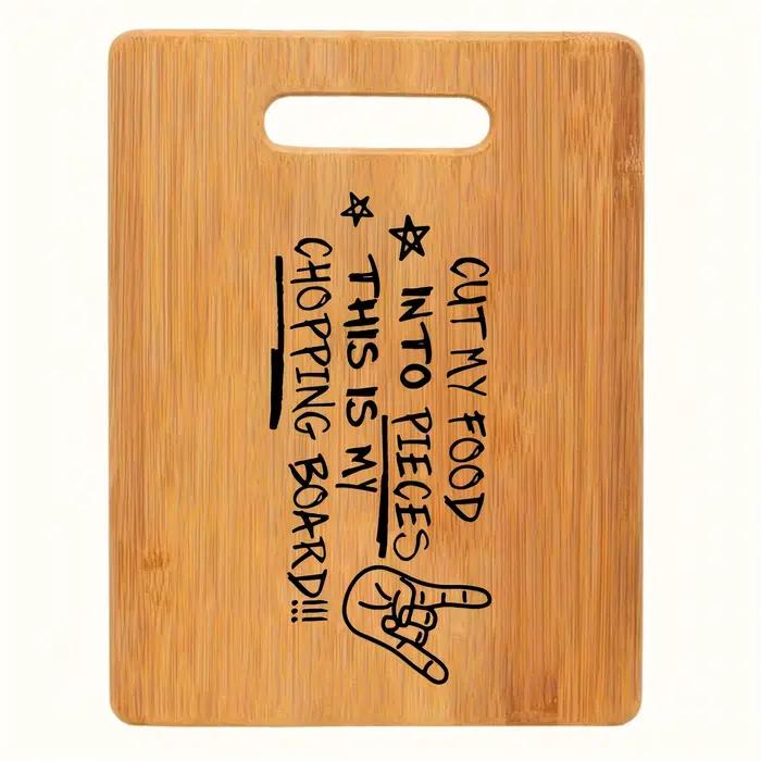Planche à découper en bambou gravée au laser pour cuisine drôle et amusante occassions familiales et cadeaux de noel