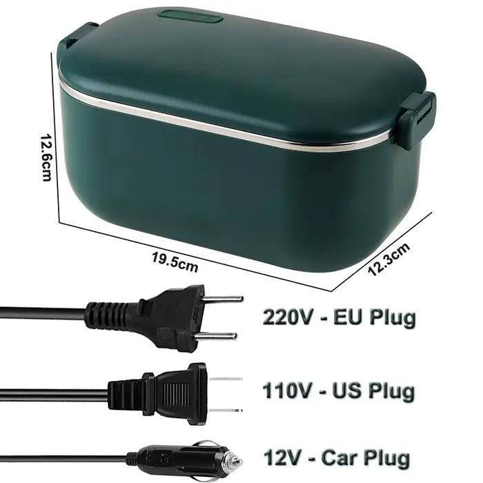 Boîte à déjeuner chauffante électrique en acier inoxydable