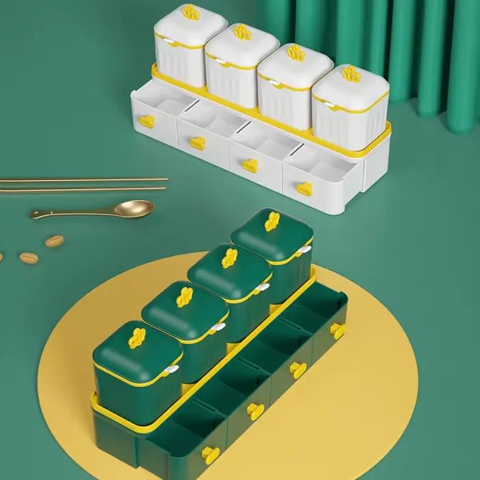 Ensemble de pots à épices en paille