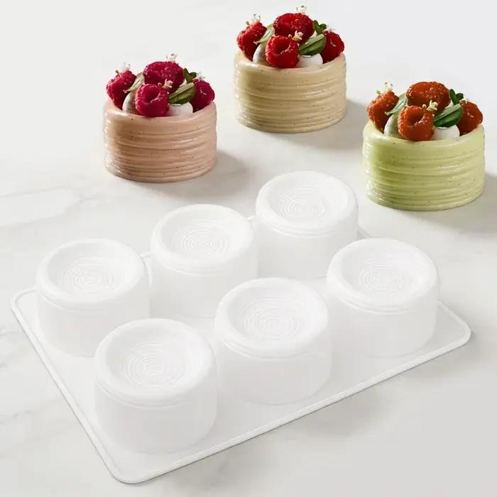 Moule à pâtisserie en silicone 6 cavités Mont-Blanc