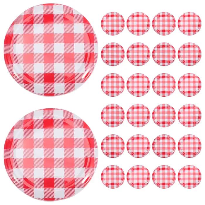 Bocaux à Confiture avec Vis à Large Ouverture, Bouchons de Stockage pour Conserver les Légumes, 40 Pièces