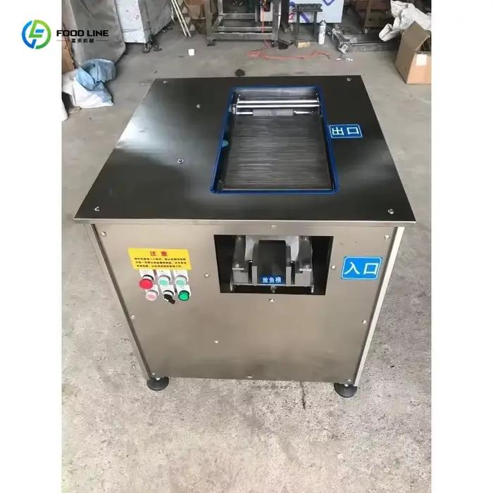 Machine à découper le poisson portable et personnalisée pour la transformation du saumon
