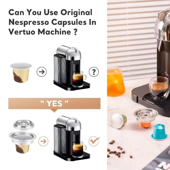 Adaptateur de capsule de café réutilisable pour Vertuo Pop Vertuoline Next, Nespresso se convertit en accessoires pour dosettes Vertuoline iCafilas