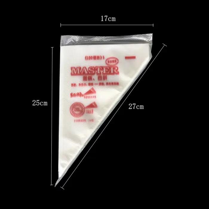 Poches à douilles décoratives en plastique pour glaçage de crème et pâtisserie 100 pièces pour gâteaux et desserts occasions spéciales