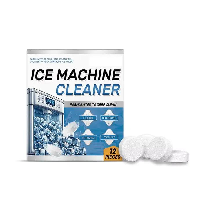 Nettoyant pour Machine à glace, comprimés de nettoyage pour détartrage, désodorisant, prolongation de la durée de vie du fabricant de glace