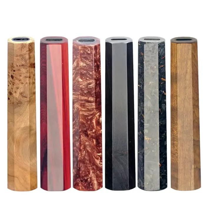 Manches de couteau octogonales japonaises faites à la main de 130 mm pour matériaux