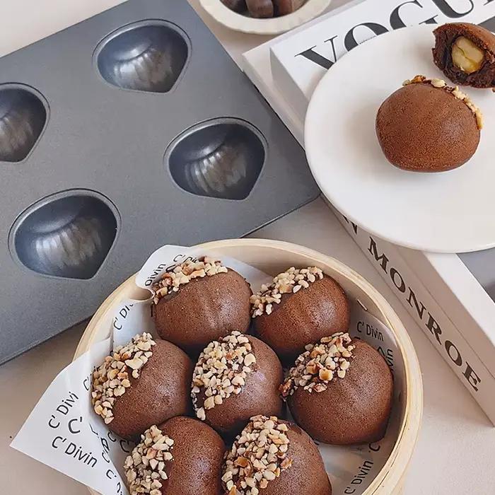 Moule à madeleines japonais antiadhésif pour gâteaux aux châtaignes