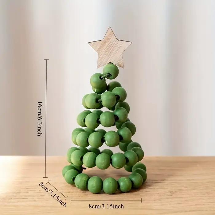 1PC nouvelle décoration de noël créative nordique en bois arbre de noël ornement de bureau