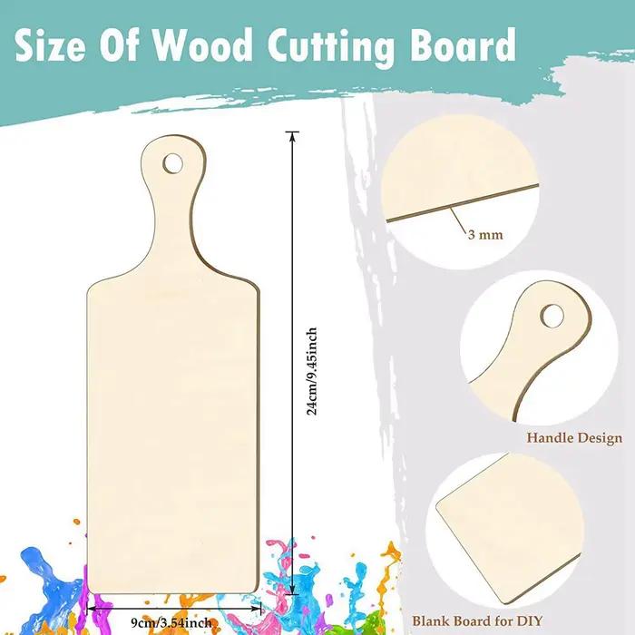 Surface lisse Durable en bois bricolage planche à découper décoration de cuisine outils